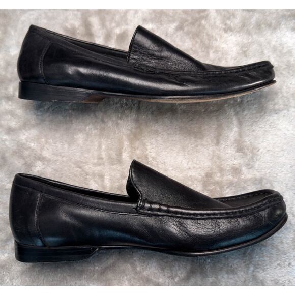 Cole Haan Black Leather Moccasin Slip On Loafers Mens Size 10 - Picture 4 of 15